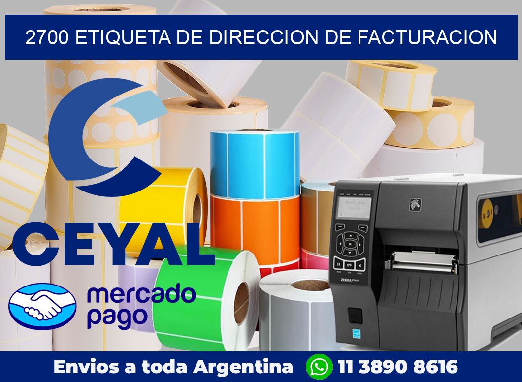 2700 Etiqueta de direccion de facturacion