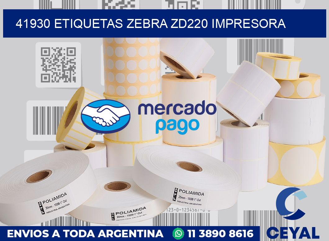 41930 etiquetas Zebra zd220 impresora