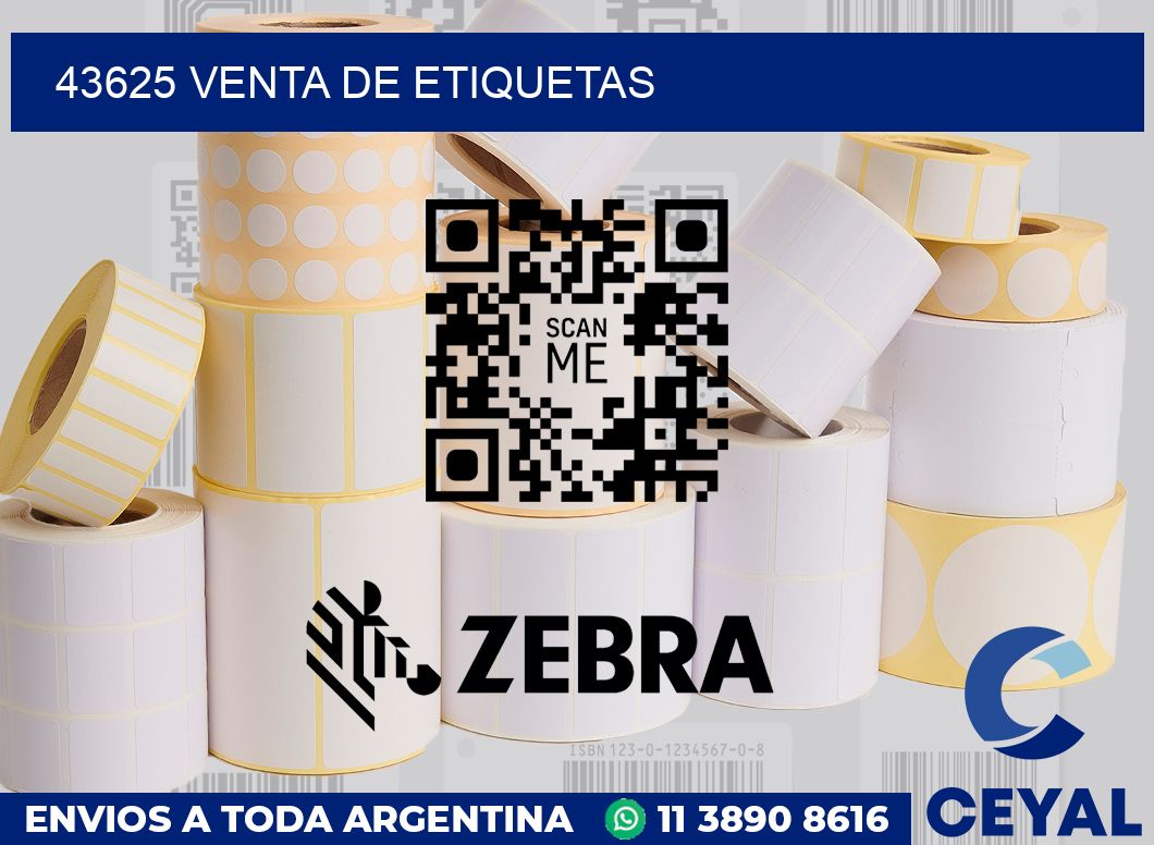 43625 venta de etiquetas