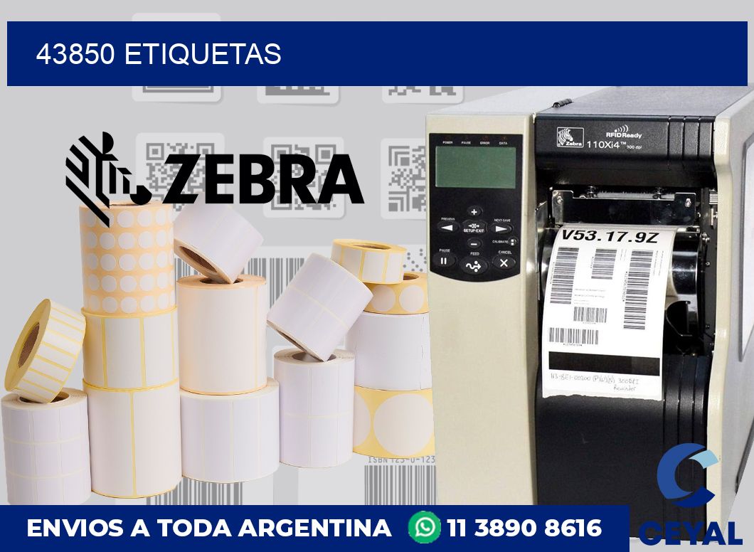 43850 etiquetas