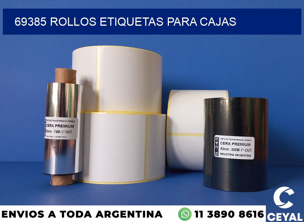 69385 rollos etiquetas para cajas