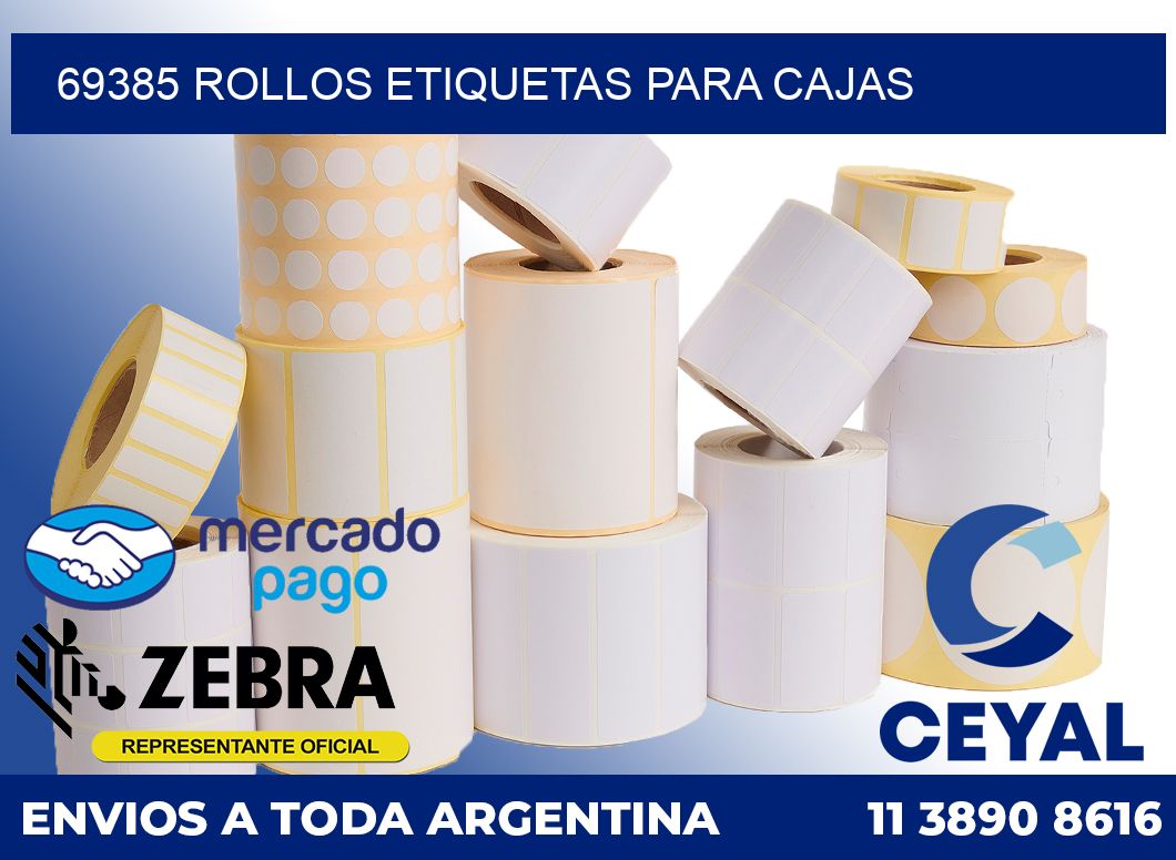 69385 rollos etiquetas para cajas