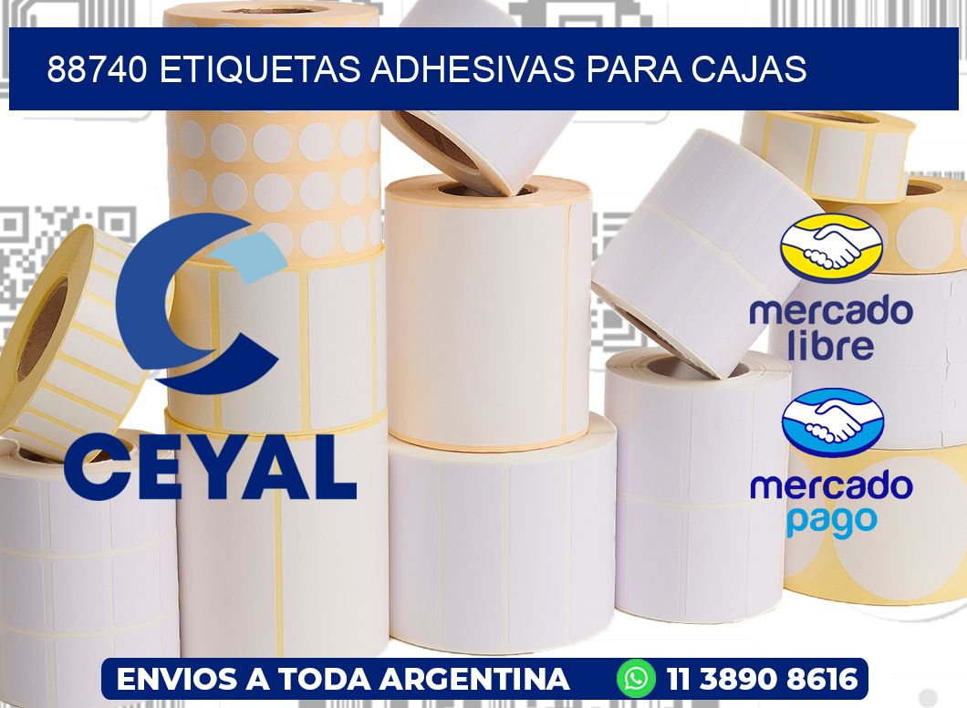 88740 etiquetas adhesivas para cajas