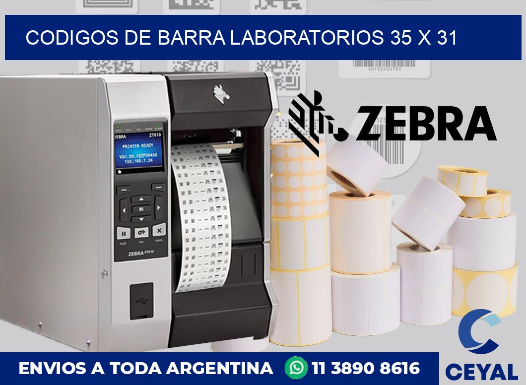 Codigos de barra laboratorios 35 x 31