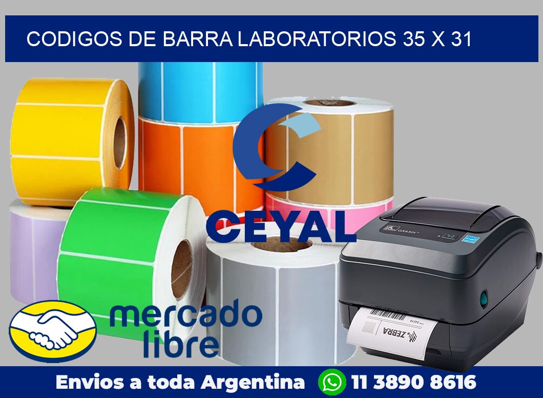 Codigos de barra laboratorios 35 x 31