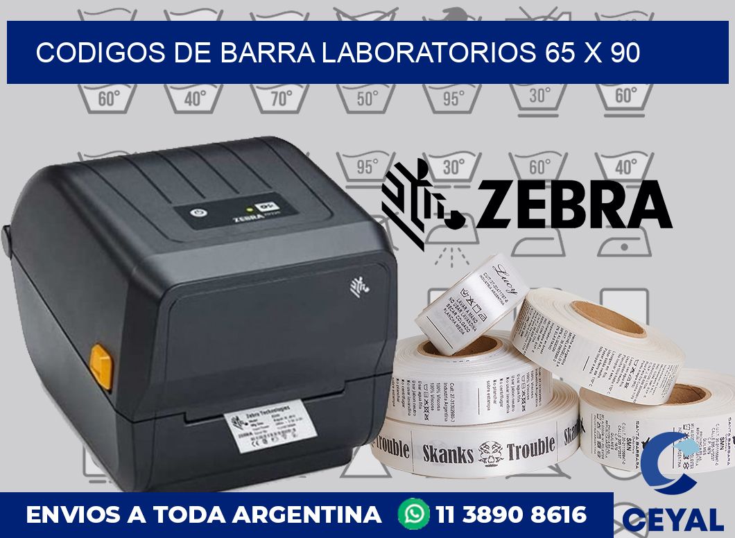 Codigos de barra laboratorios 65 x 90