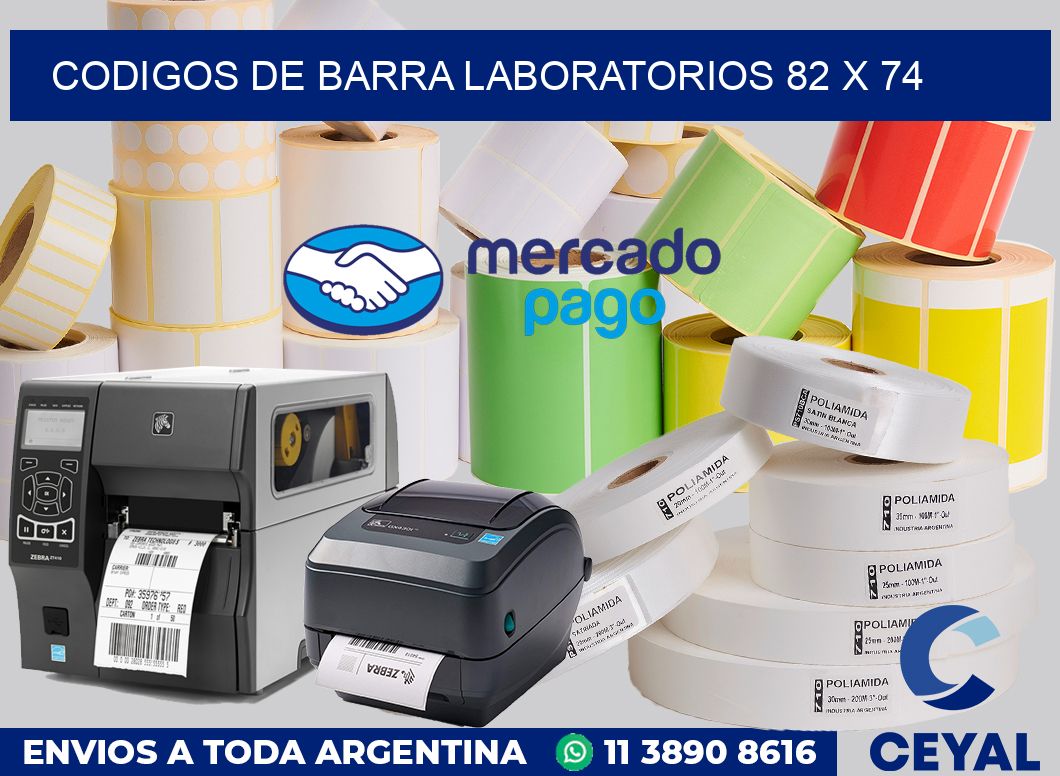 Codigos de barra laboratorios 82 x 74