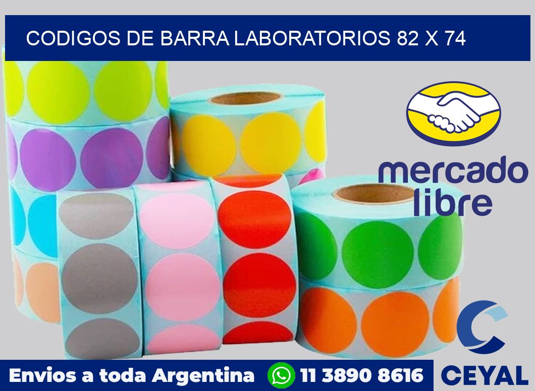 Codigos de barra laboratorios 82 x 74