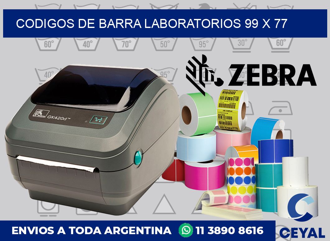 Codigos de barra laboratorios 99 x 77