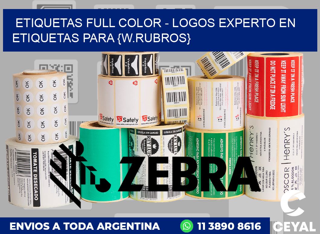 ETIQUETAS FULL COLOR - LOGOS Experto en etiquetas para comida dietetica