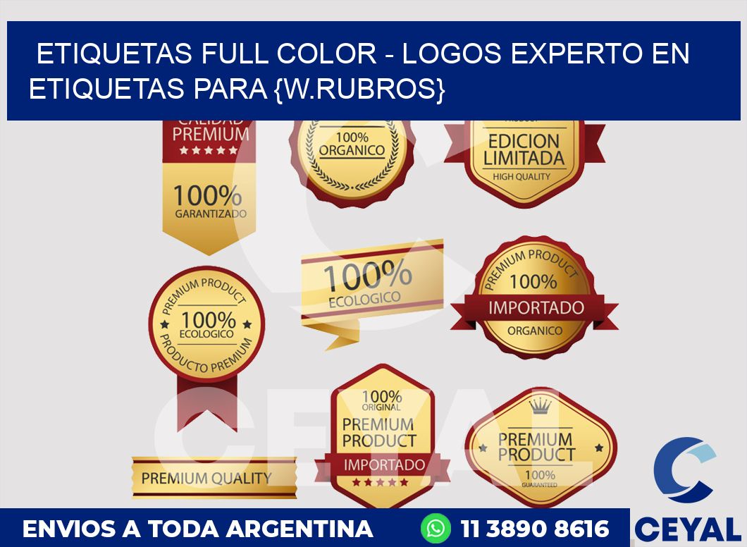 ETIQUETAS FULL COLOR - LOGOS Experto en etiquetas para ropa ferias