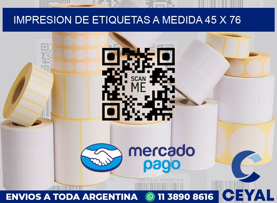 Impresion de etiquetas a medida 45 x 76