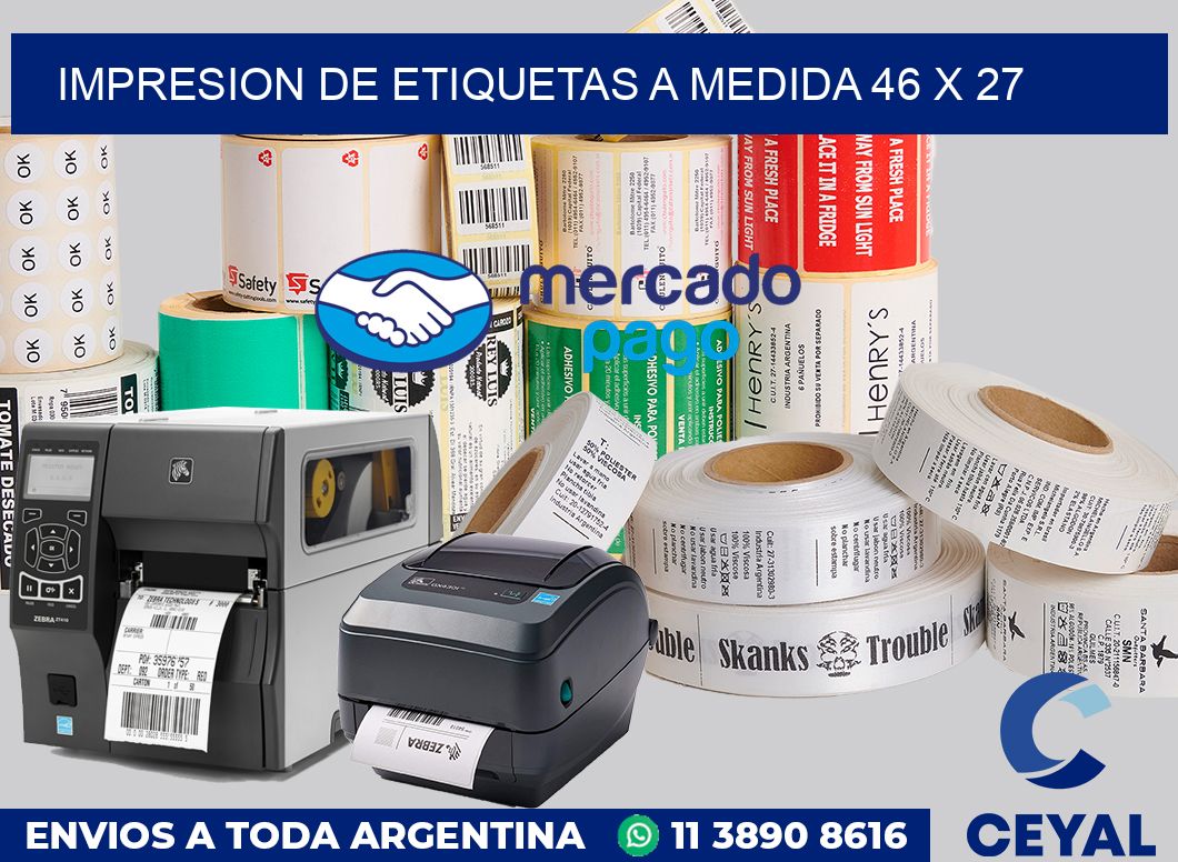 Impresion de etiquetas a medida 46 x 27