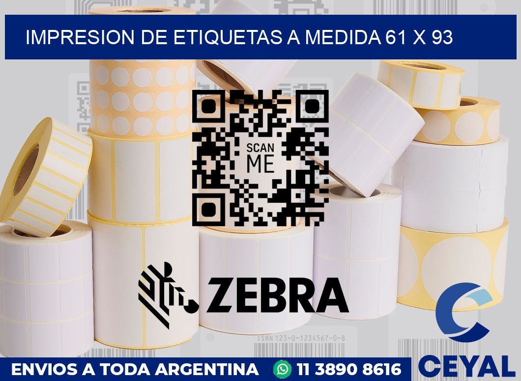 Impresion de etiquetas a medida 61 x 93