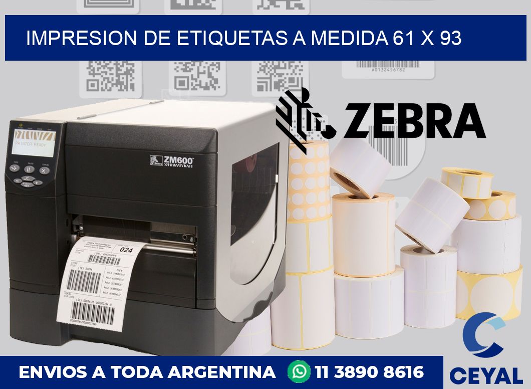 Impresion de etiquetas a medida 61 x 93