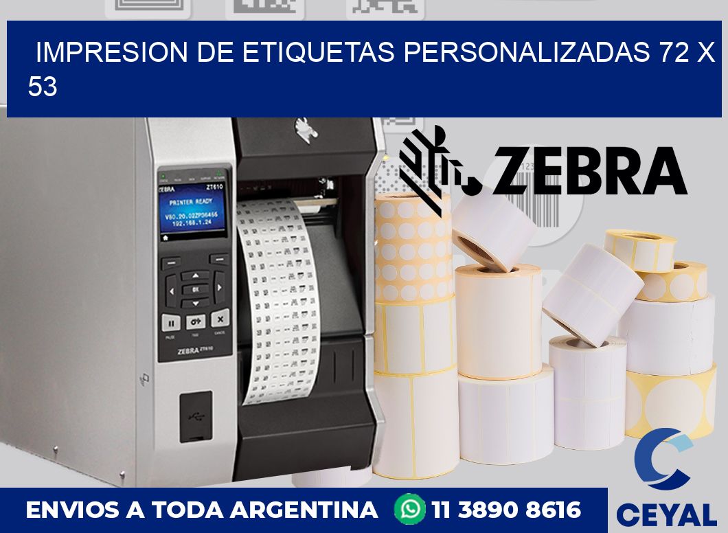 Impresion de etiquetas personalizadas 72 x 53