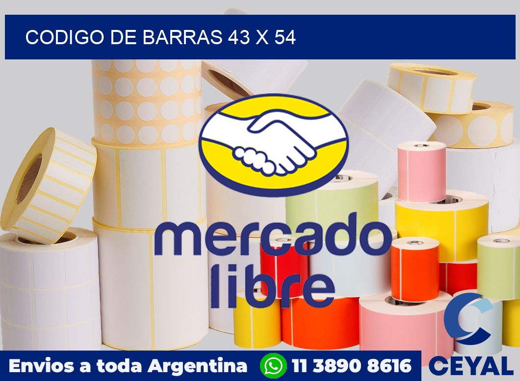 codigo de barras 43 x 54