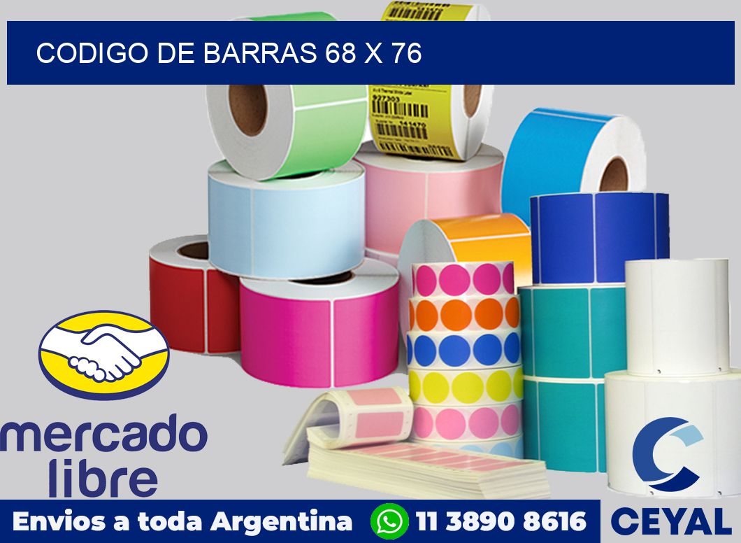codigo de barras 68 x 76