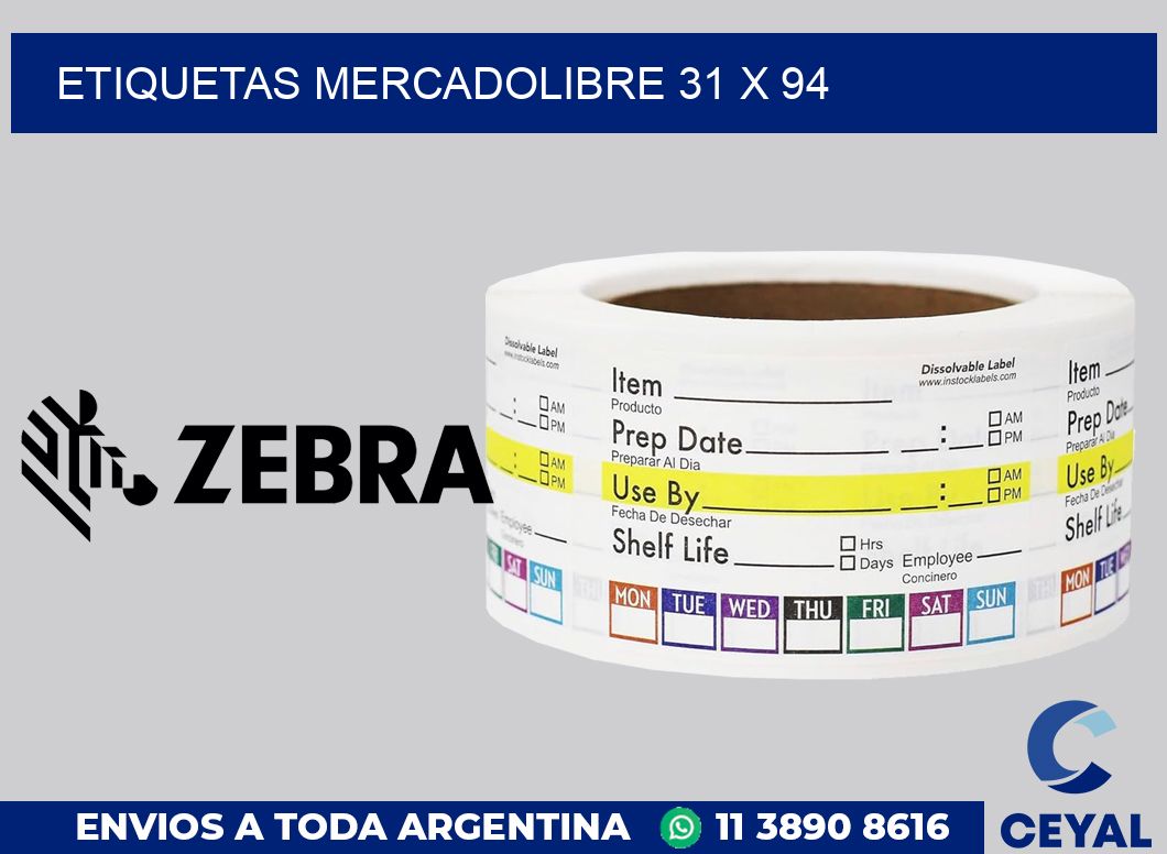 etiquetas mercadolibre 31 x 94