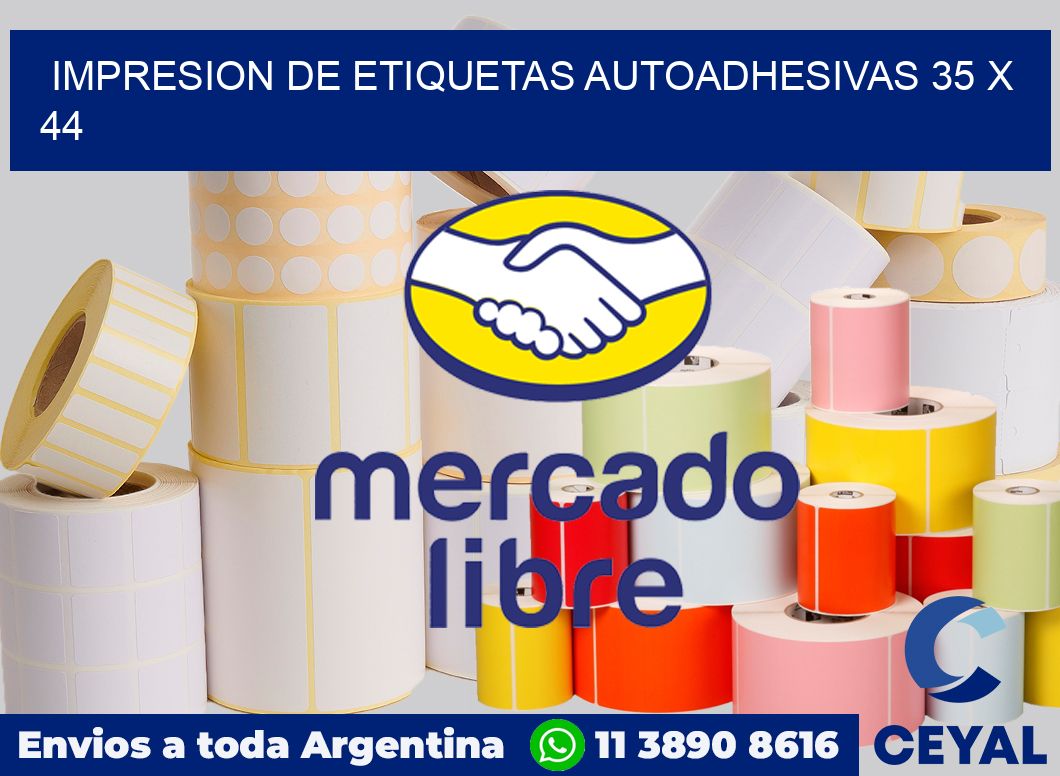 impresion de etiquetas autoadhesivas 35 x 44