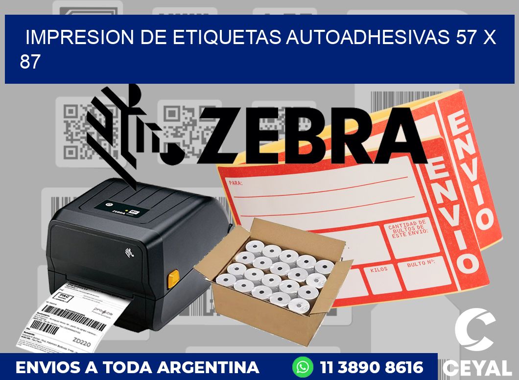 impresion de etiquetas autoadhesivas 57 x 87