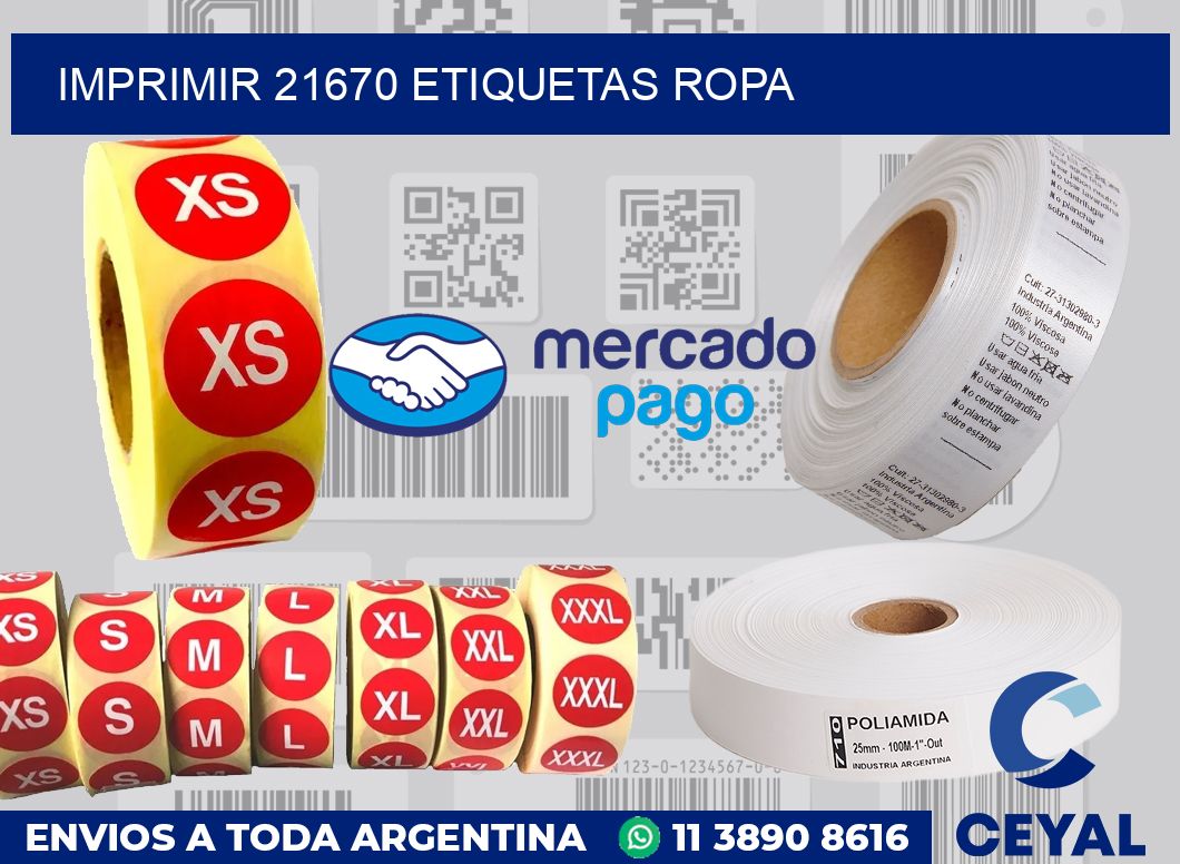 imprimir 21670 etiquetas ropa