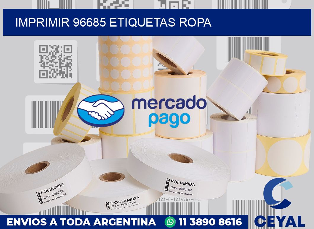 imprimir 96685 etiquetas ropa