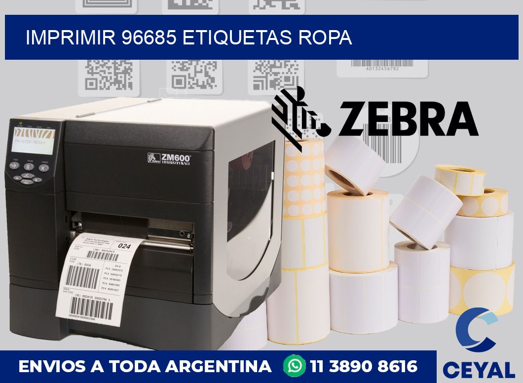 imprimir 96685 etiquetas ropa