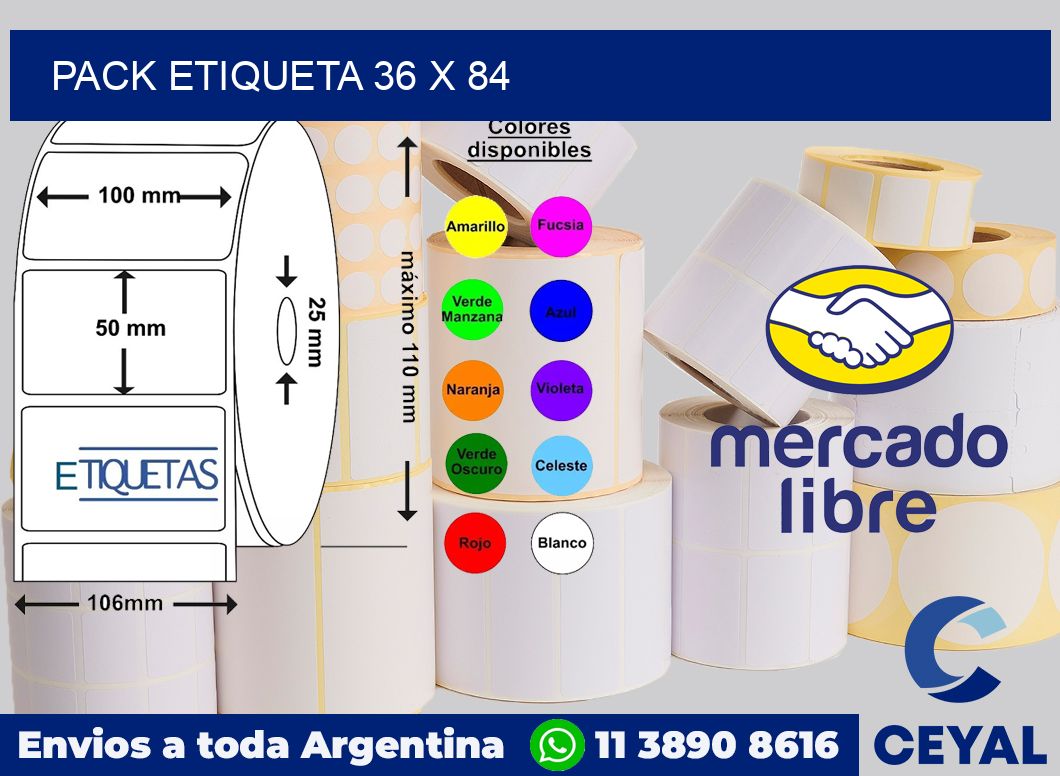 pack etiqueta 36 x 84