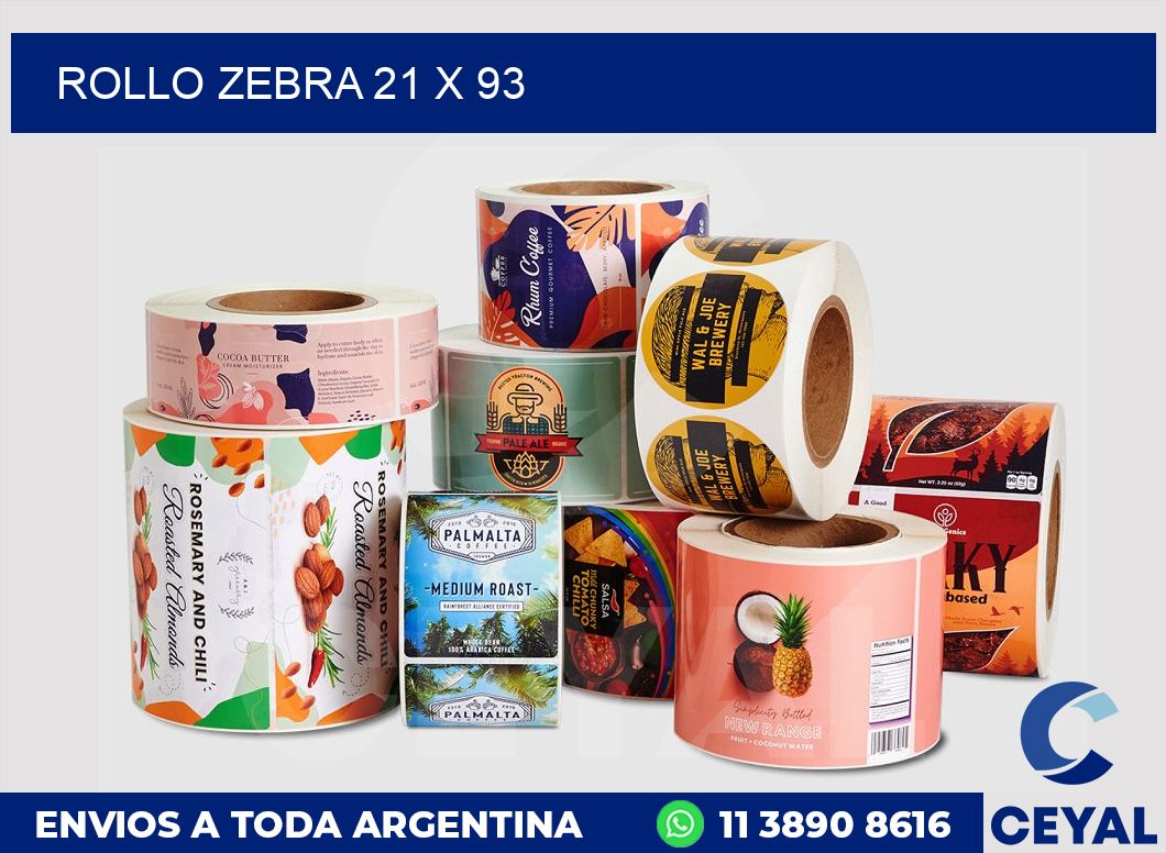 rollo zebra 21 x 93