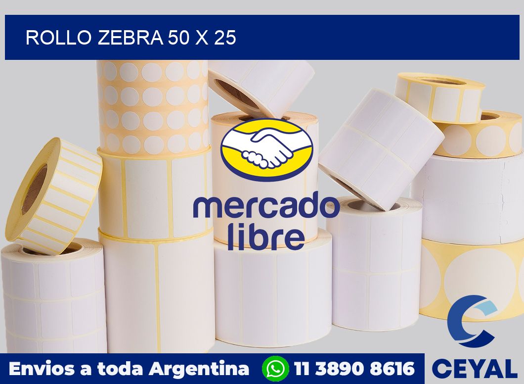 rollo zebra 50 x 25