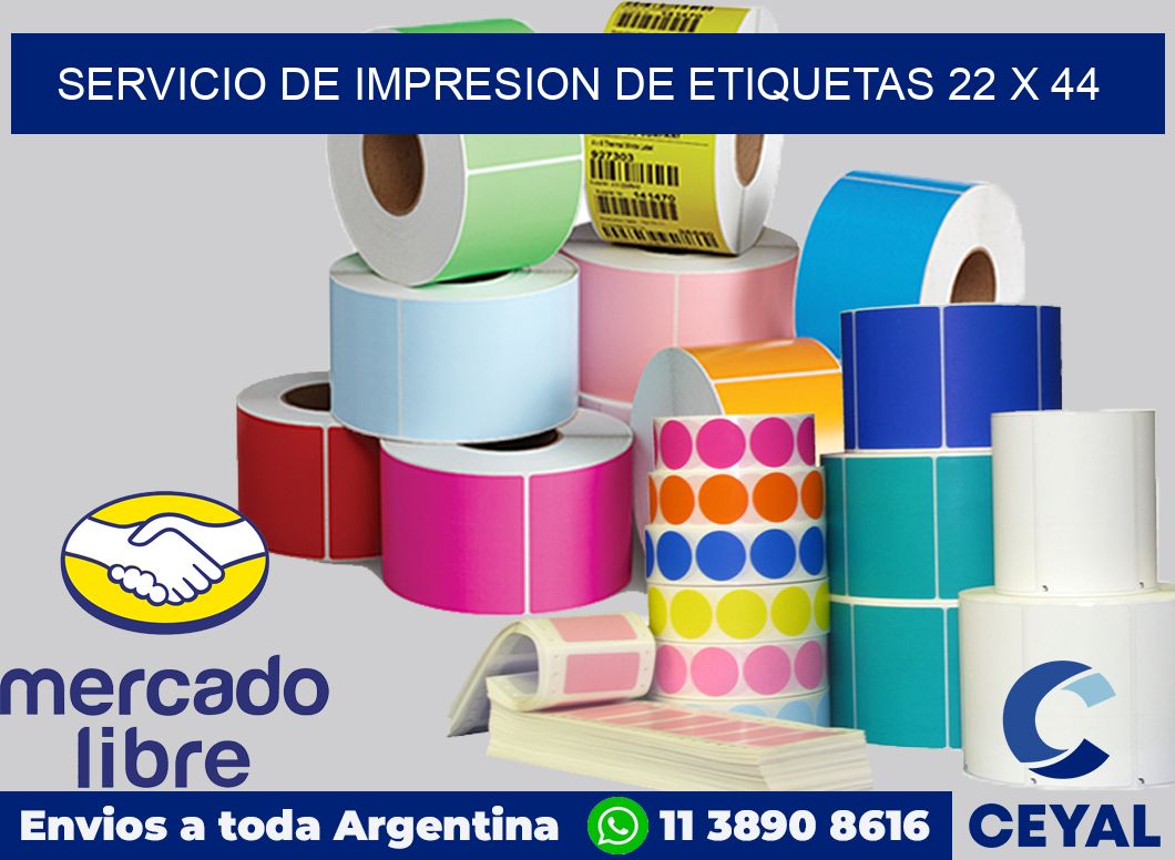 servicio de impresion de etiquetas 22 x 44