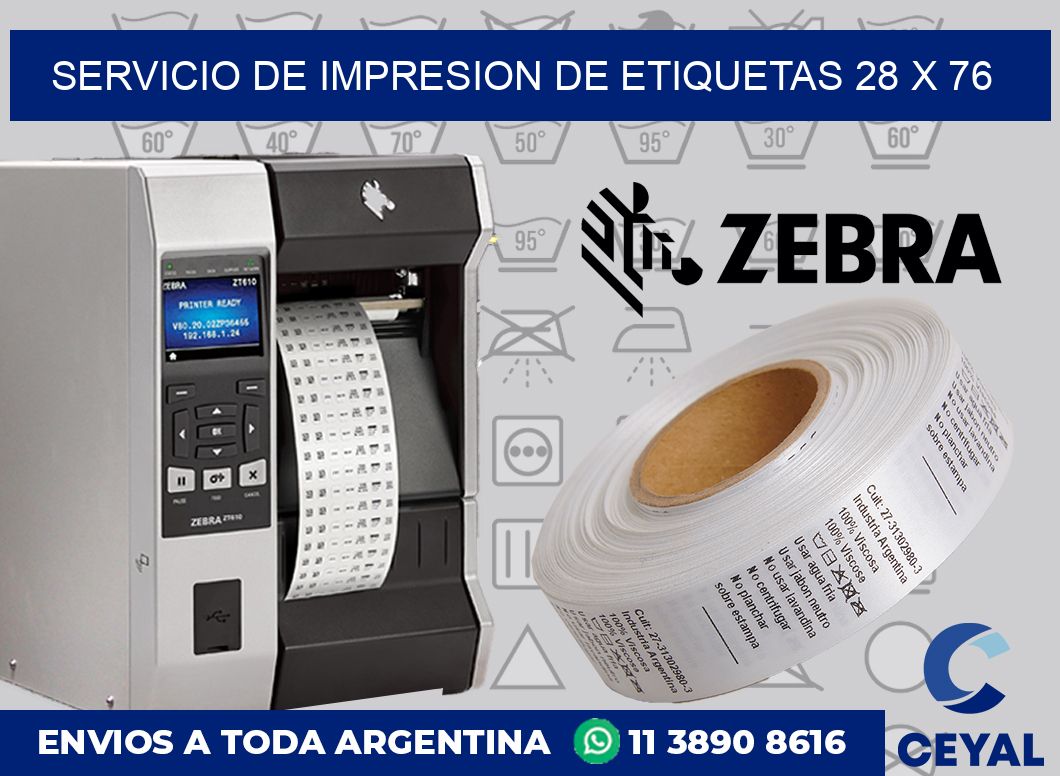 servicio de impresion de etiquetas 28 x 76