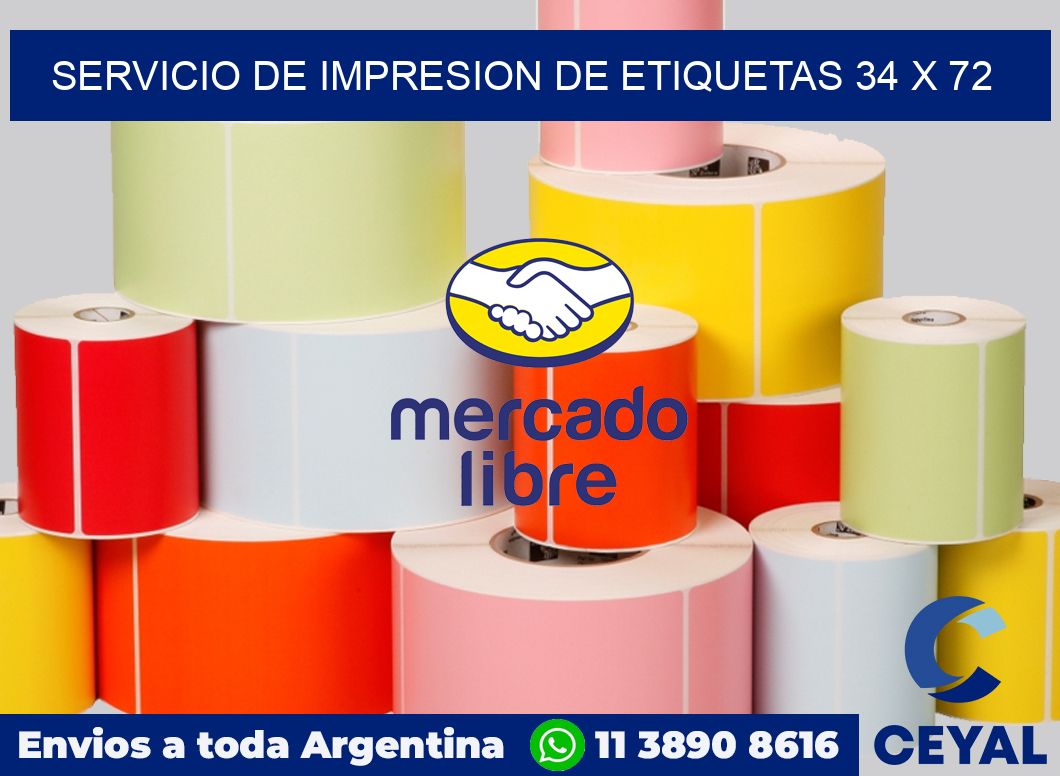 servicio de impresion de etiquetas 34 x 72