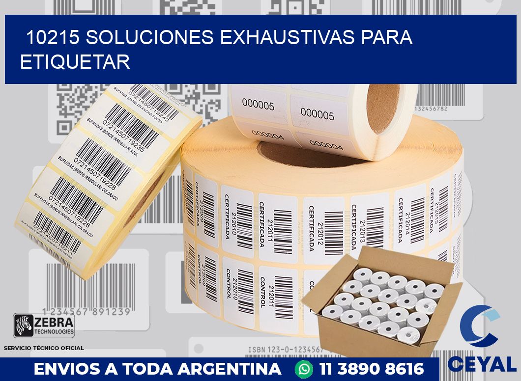 10215 SOLUCIONES EXHAUSTIVAS PARA ETIQUETAR