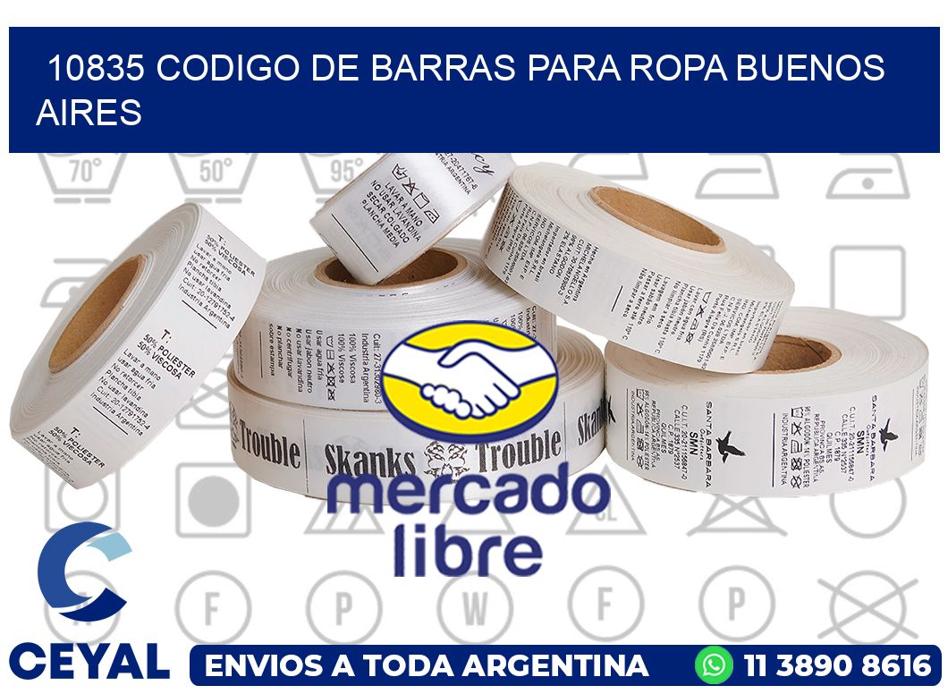 10835 CODIGO DE BARRAS PARA ROPA BUENOS AIRES