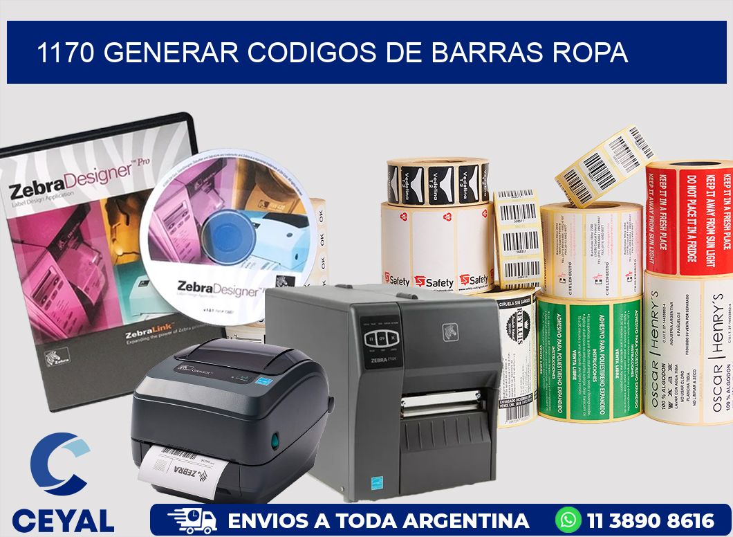 1170 GENERAR CODIGOS DE BARRAS ROPA