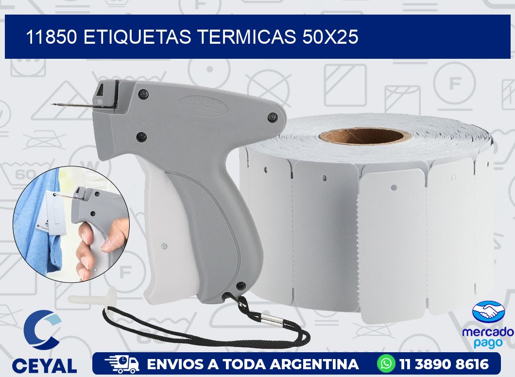 11850 ETIQUETAS TERMICAS 50X25