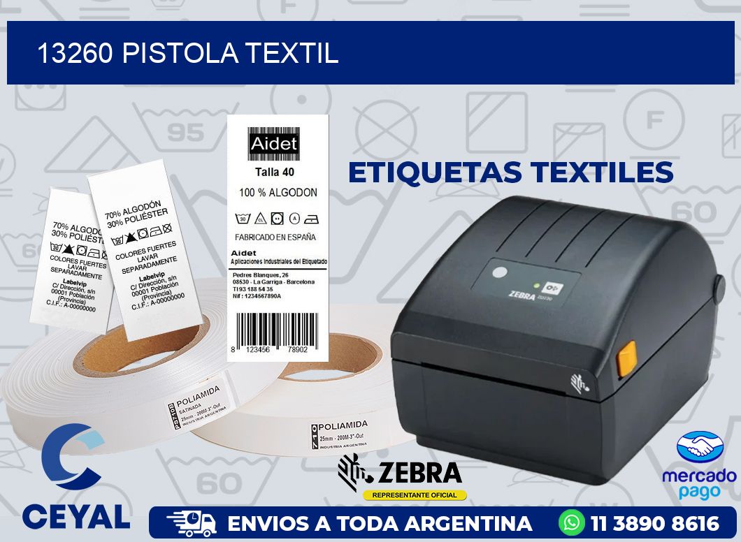 13260 PISTOLA TEXTIL