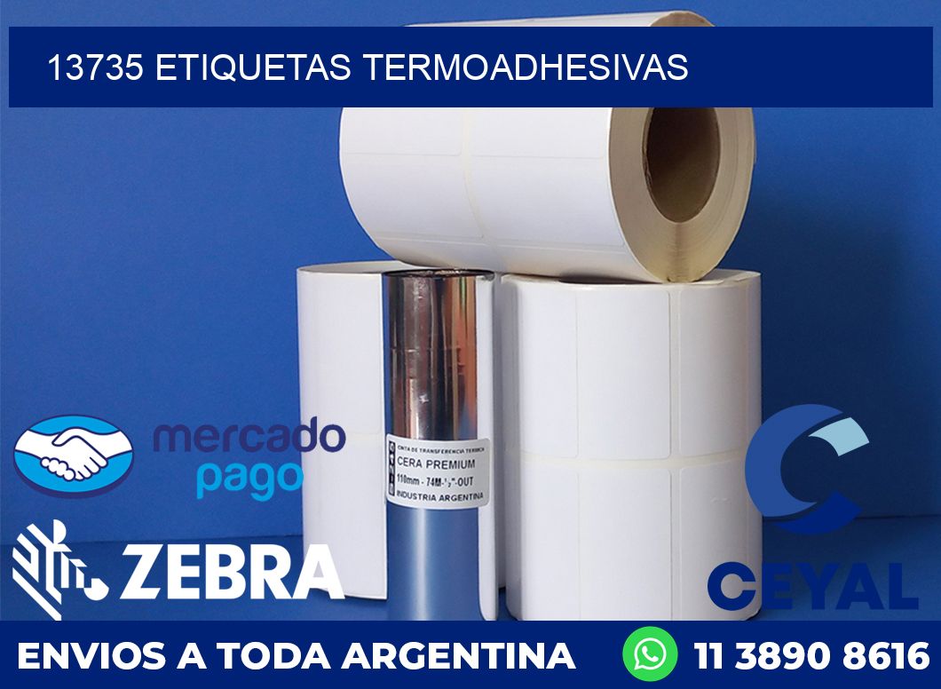 13735 ETIQUETAS TERMOADHESIVAS