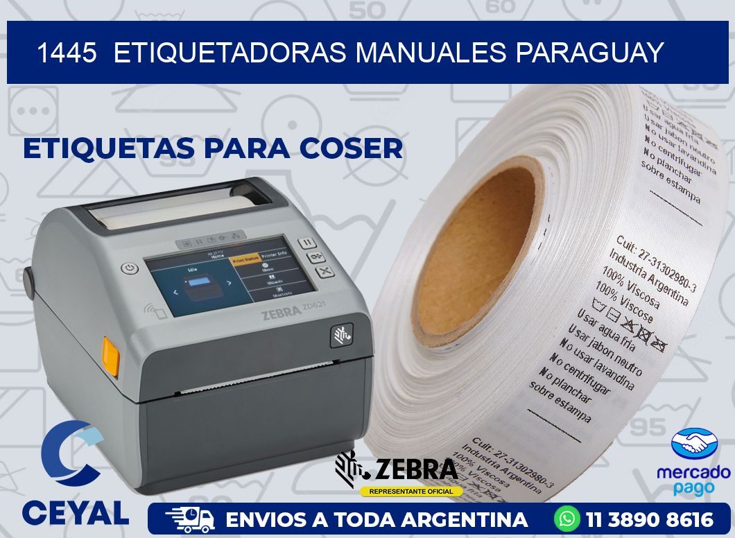 1445  ETIQUETADORAS MANUALES PARAGUAY