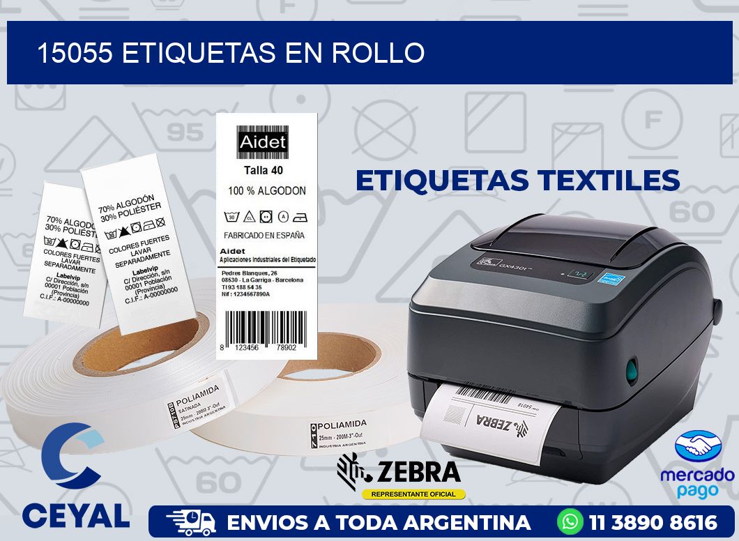 15055 ETIQUETAS EN ROLLO