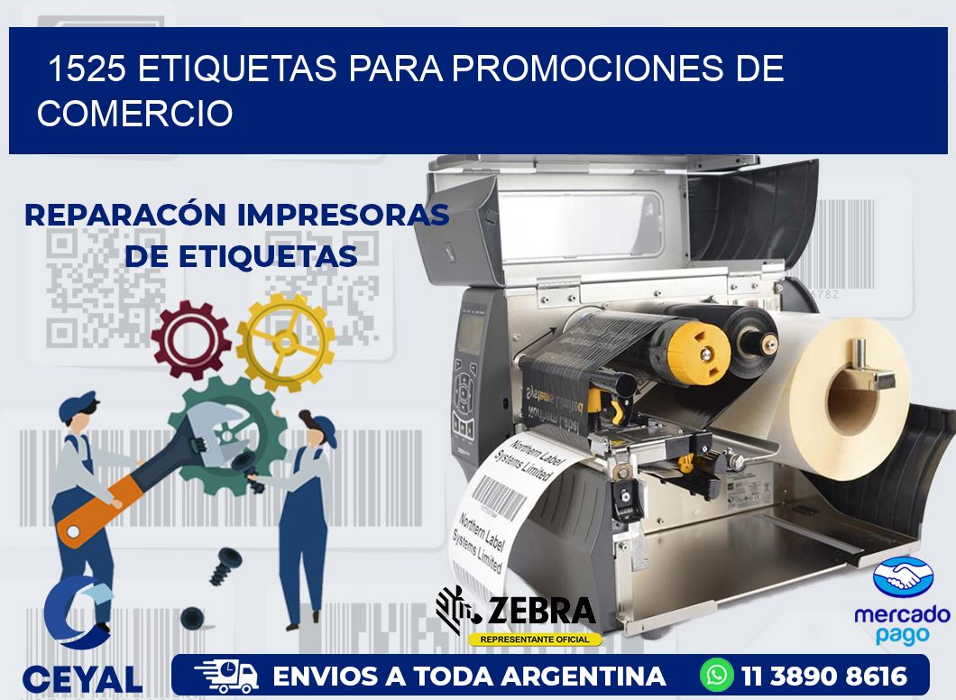 1525 ETIQUETAS PARA PROMOCIONES DE COMERCIO