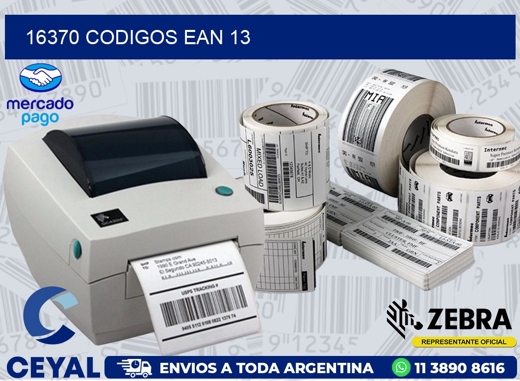 16370 CODIGOS EAN 13