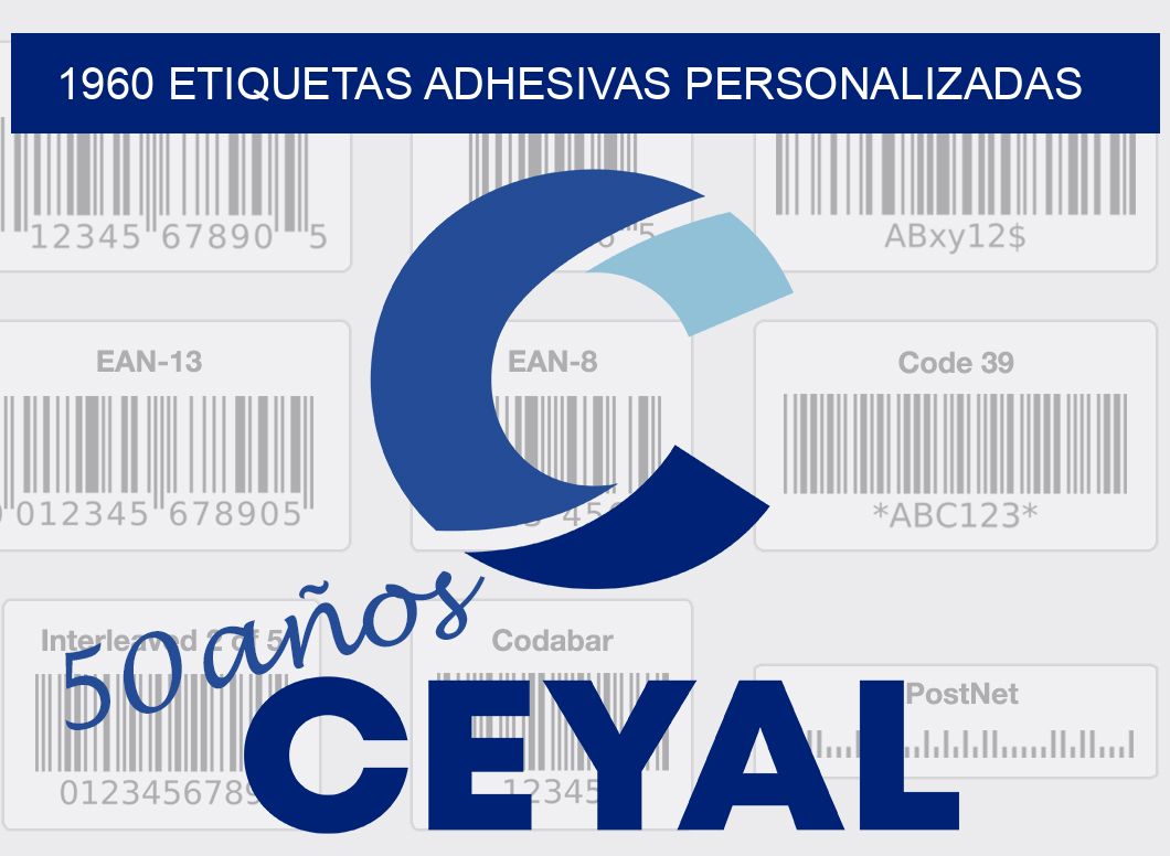 1960 ETIQUETAS ADHESIVAS PERSONALIZADAS