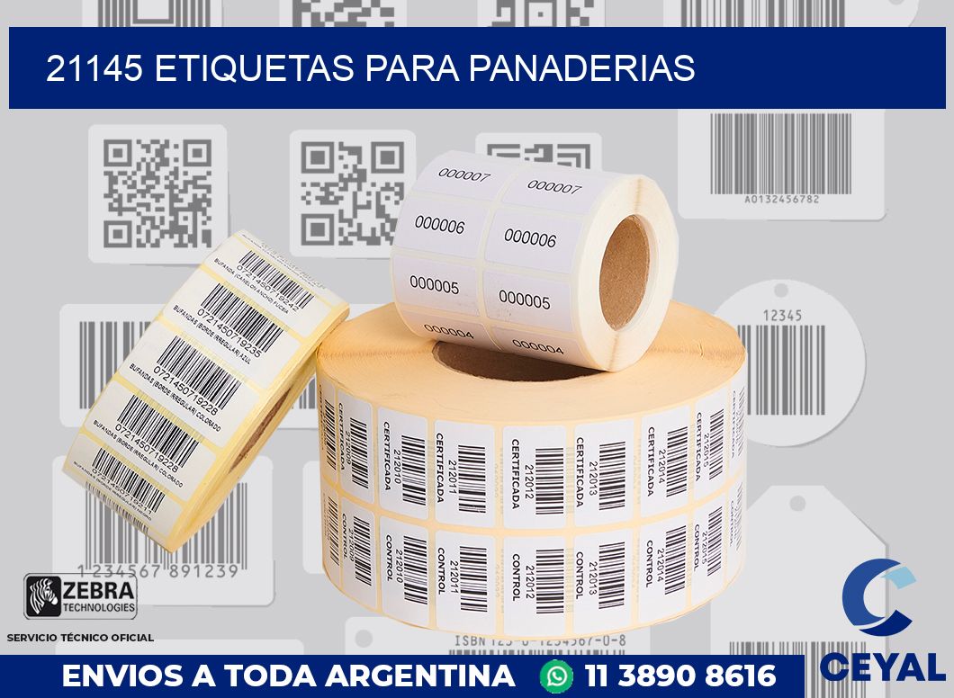 21145 ETIQUETAS PARA PANADERIAS