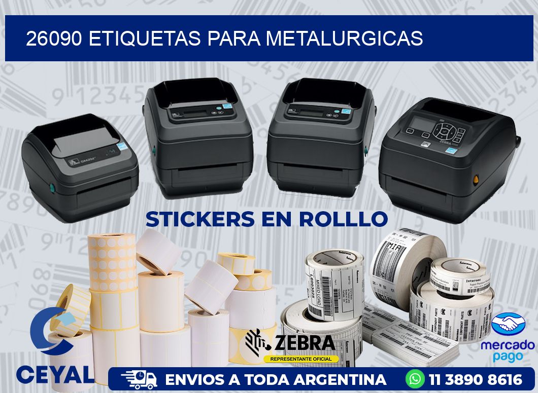26090 ETIQUETAS PARA METALURGICAS