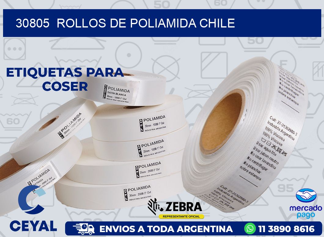 30805  ROLLOS DE POLIAMIDA CHILE