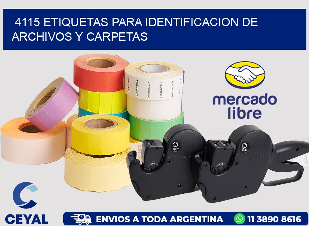 4115 ETIQUETAS PARA IDENTIFICACION DE ARCHIVOS Y CARPETAS