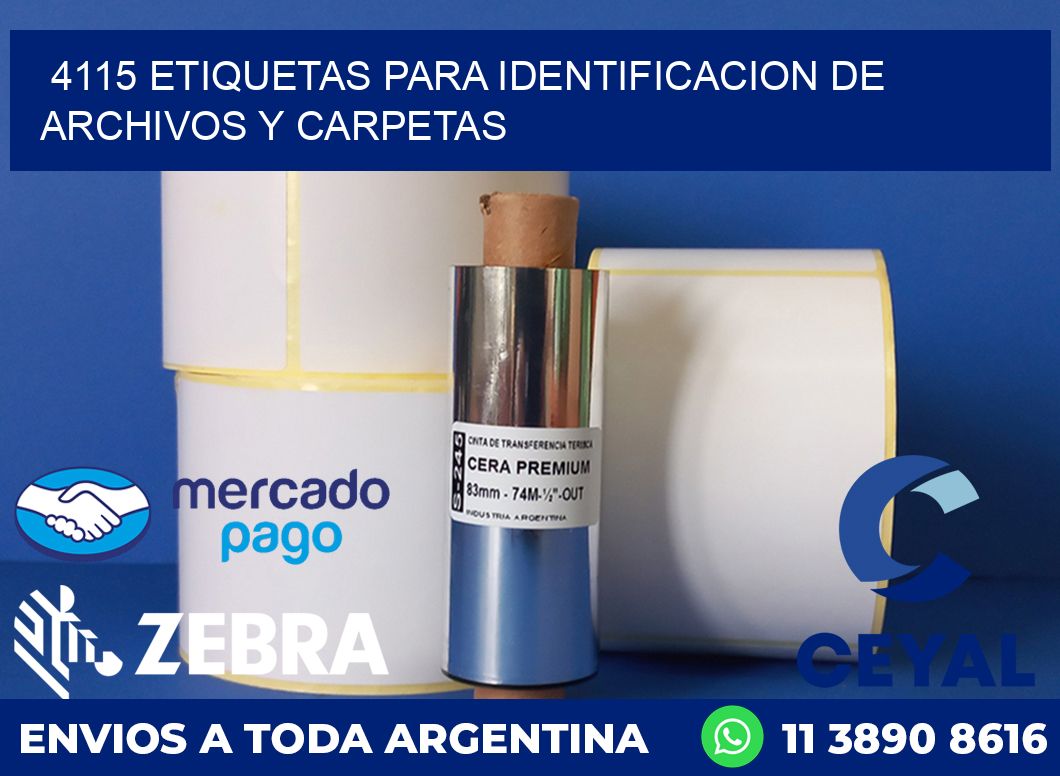 4115 ETIQUETAS PARA IDENTIFICACION DE ARCHIVOS Y CARPETAS